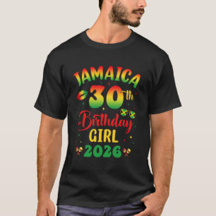 T-shirt Fille de 30 ans d'anniversaire Jamaïque 2026 Party