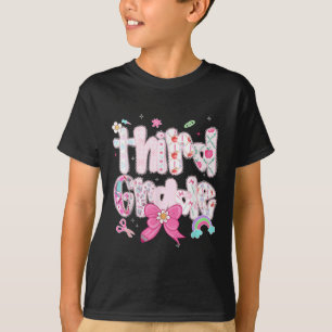 T-shirt Fille de 3e année préparatoire Retour à l'école 3e
