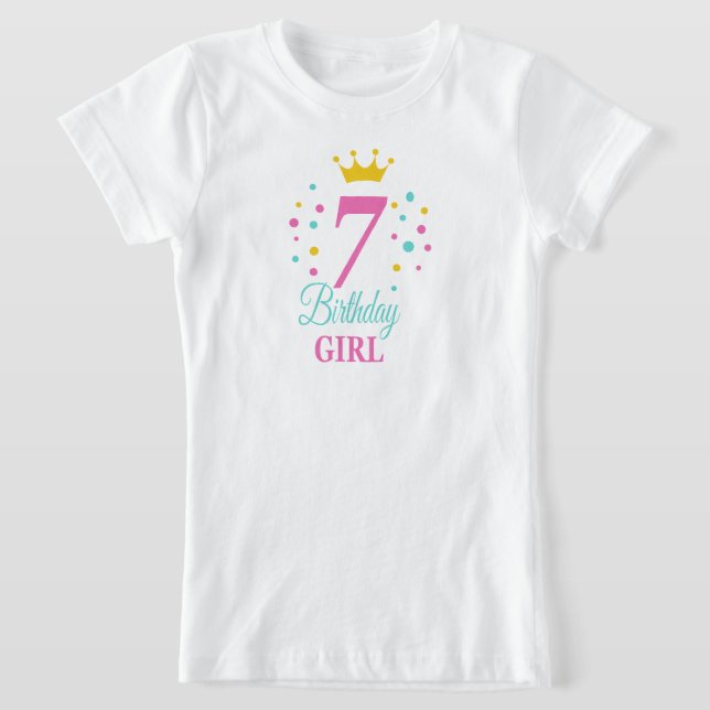 T-shirt fille de 7 ans (Poser)