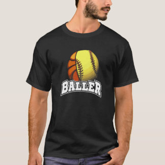 T-shirt Fille de balle Basketball Softball