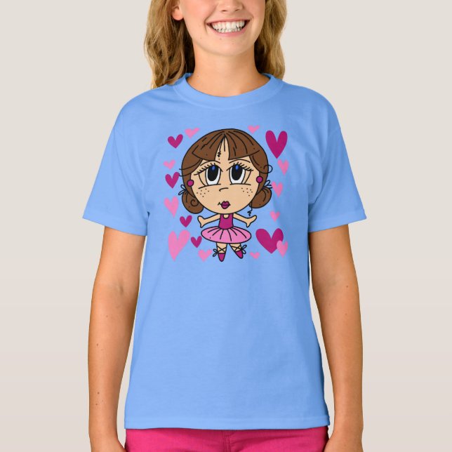 T-shirt Fille de ballerine (Devant)