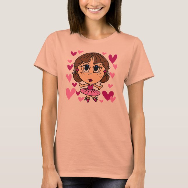 T-shirt Fille de ballerine (Devant)