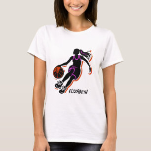 T-shirt fille de basket-ball personnalisée