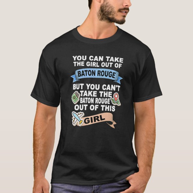 T-shirt Fille de Baton Rouge City (Devant)
