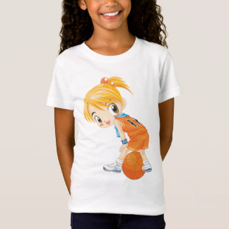 T-Shirt fille de boule de panier