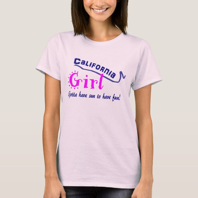 T-shirt Fille de Californie (Devant)