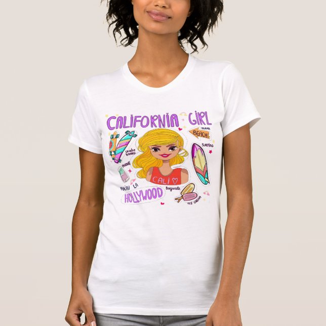 T-shirt Fille de Californie (Devant)