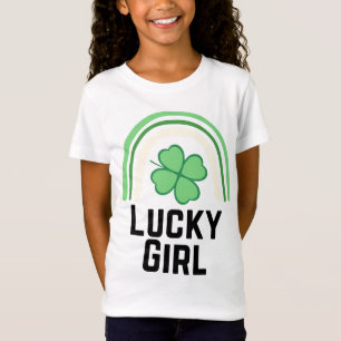 T-shirt fille de chance pour enfants