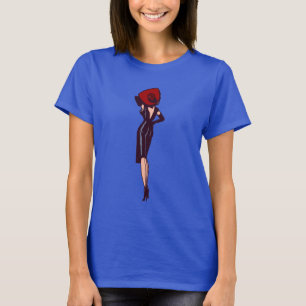 T-shirt Fille de charme glamour vintage rétro