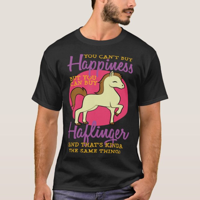 T-shirt Fille de cheval Équitation Halfinger amant Thorou (Devant)