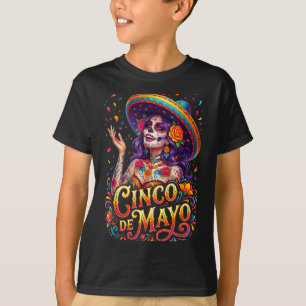 T-shirt Fille de Cinco de Mayo fiesta mexicaine 5 mai Cinc
