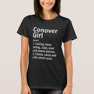 T-shirt Fille de Conover Nc Caroline du Nord Ville drôle M