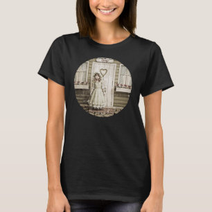 T-shirt Fille de cottage vintage Art shabby chic