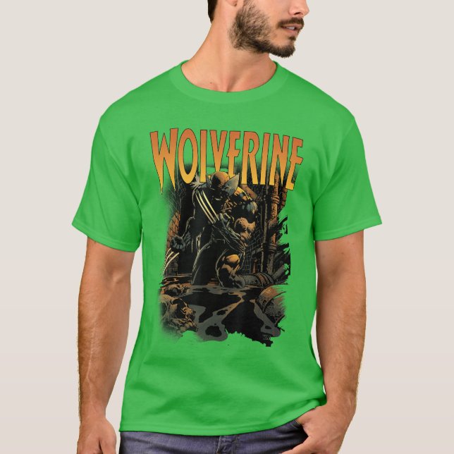T-shirt fille de couverture de bande dessinée Wolverine (Devant)