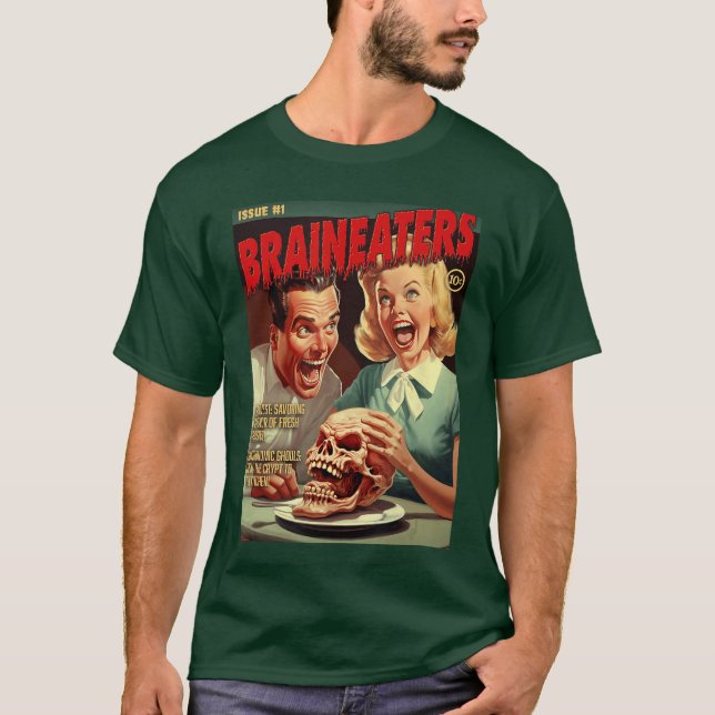T-shirt Fille de couverture de la bande dessinée d'horreur (Devant)