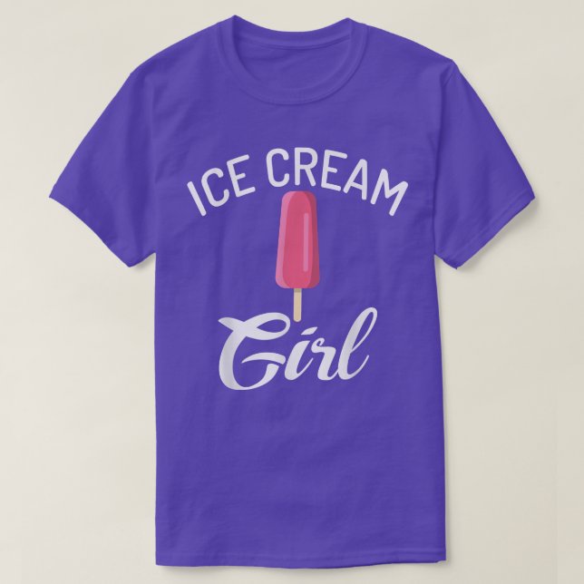 T-shirt Fille de crème glacée  (Design devant)
