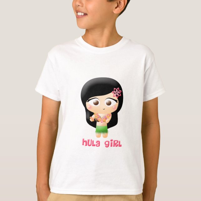 T-shirt Fille de danse polynésienne (Devant)