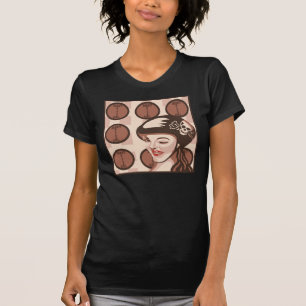 T-shirt fille de Derby de rouleau