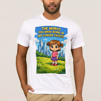 T-shirt Fille de dessin animé ayant perdu son innocence Pa