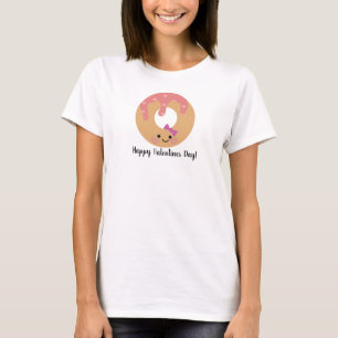 T-shirt Fille de donut et de glaçage de la Saint-Valentin
