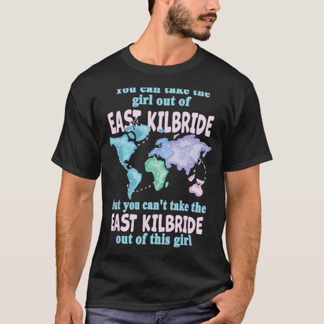 T-shirt Fille De East Kilbride - Déménagement De East Kil (Devant)