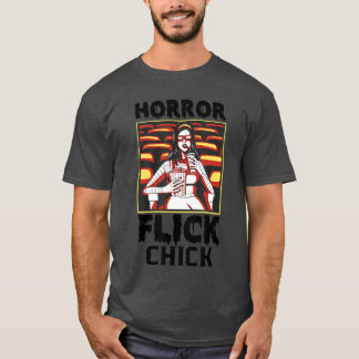 T-shirt Fille de film d'horreur critique de cinéma non rém