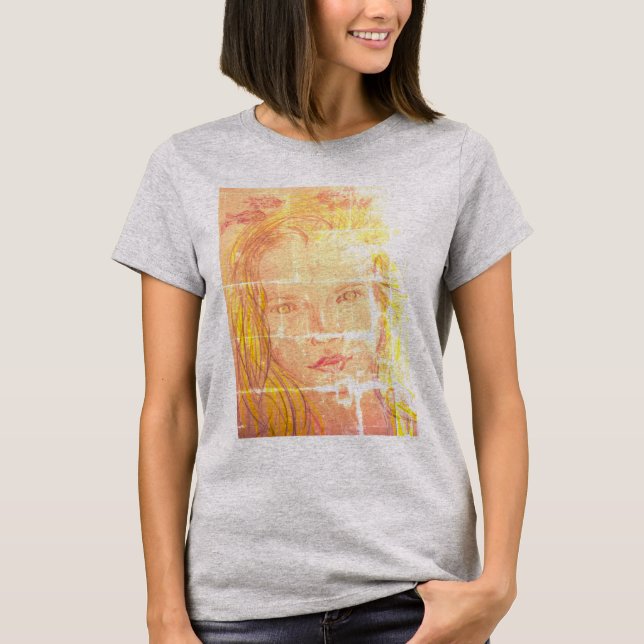 T-shirt fille de fleurs de lavande (Devant)