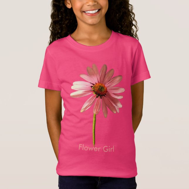 T-Shirt Fille de fleurs Échinacée pourpre Echinacea purpur (Devant)