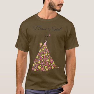 T-shirt Fille de fleurs pour enfantsCadeaux de mariage par