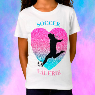 T-shirt fille de football