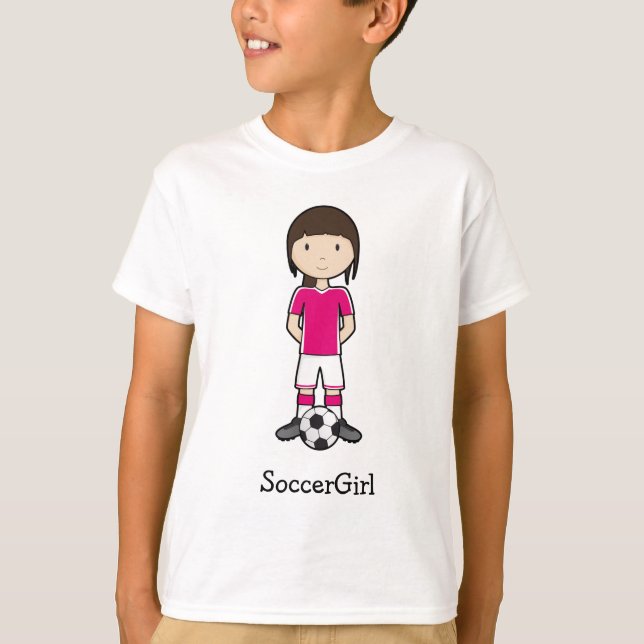 T-shirt Fille de football (Devant)