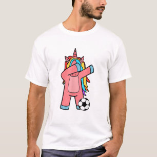 T-shirt Fille de football Femmes Football Licorne Ballon d
