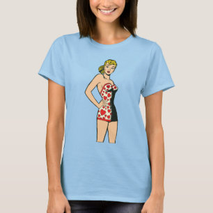 T-shirt Fille de Glamour Vintage, Lingerie de Blonde Bombs