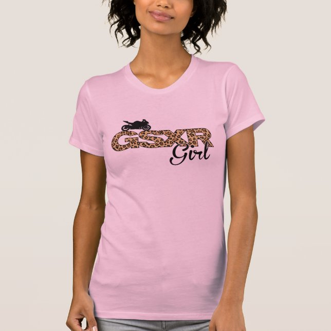 T-shirt Fille de GSXR - empreinte de léopard (Devant)