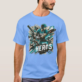 T-shirt fille de héros de sport famille