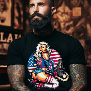 T-shirt Fille de hockey chaud