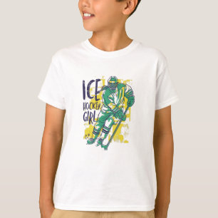 T-shirt Fille de hockey sur glace