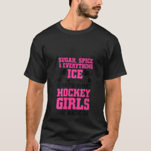 T-shirt Fille de hockey sur glace féminin
