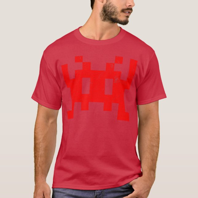 T-shirt Fille de jeu vidéo rétro arcade des années 80 (Devant)