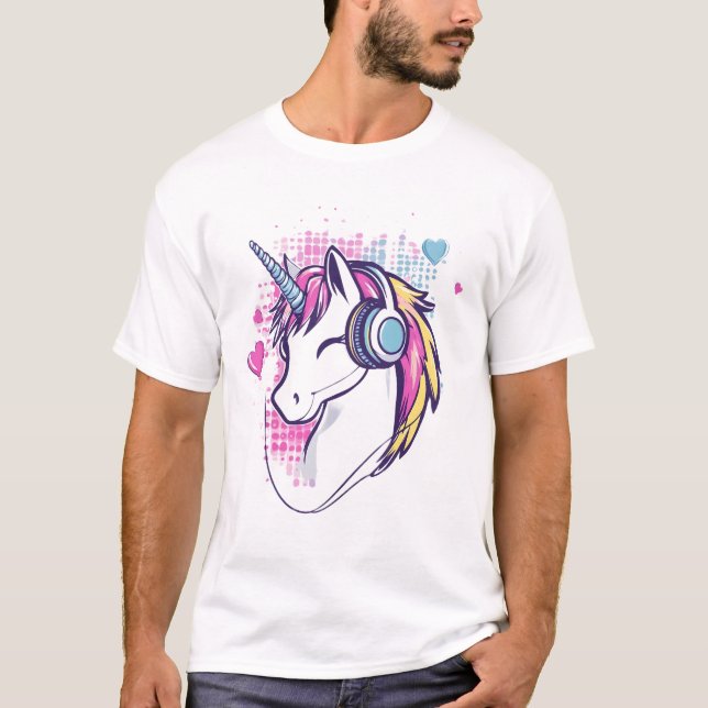 T-shirt Fille de Joueuse Licorne (1) (Devant)