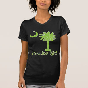 T-shirt Fille de la Caroline de vert de chaux