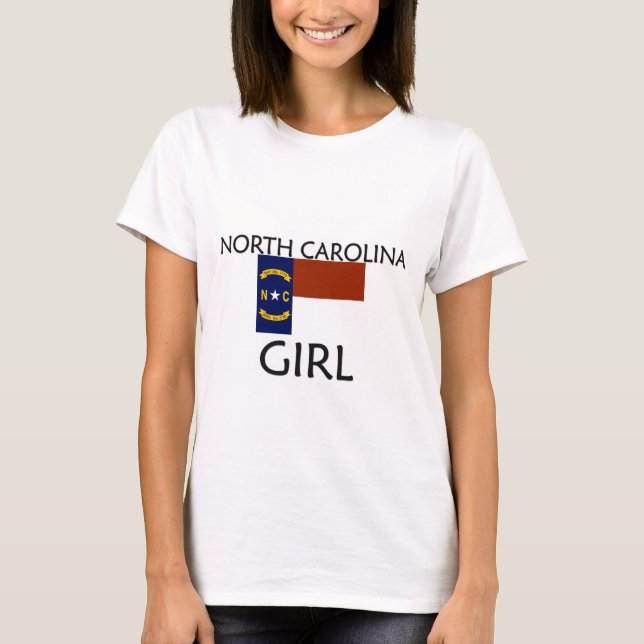 T-SHIRT FILLE DE LA CAROLINE DU NORD (Devant)