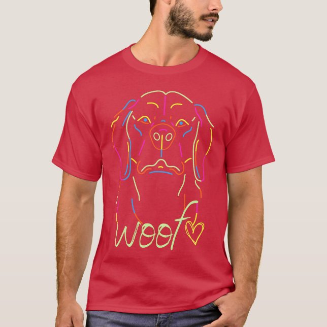 T-shirt fille de la famille des chiens (Devant)