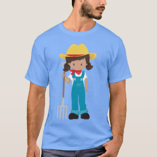T-shirt Fille de la ferme, Fille latina, Jolie Fille, Fill