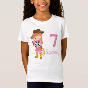T-Shirt Fille de la fête d'anniversaire de la rousse perso