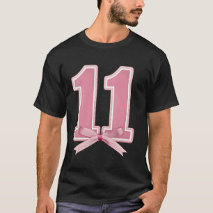 T-shirt Fille de la fête d'anniversaire de onzième année a