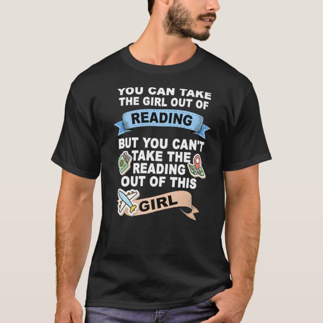 T-shirt Fille de la lecture Relocation de la lecture (Devant)