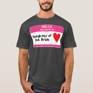 T-shirt Fille de la mariée enterrement de vie de jeune fil