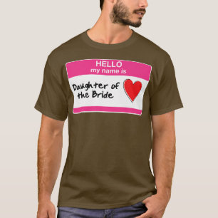 T-shirt Fille de la mariée enterrement de vie de jeune fil