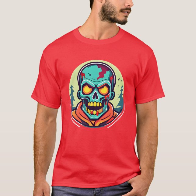 T-shirt fille de la mort zombie (Devant)